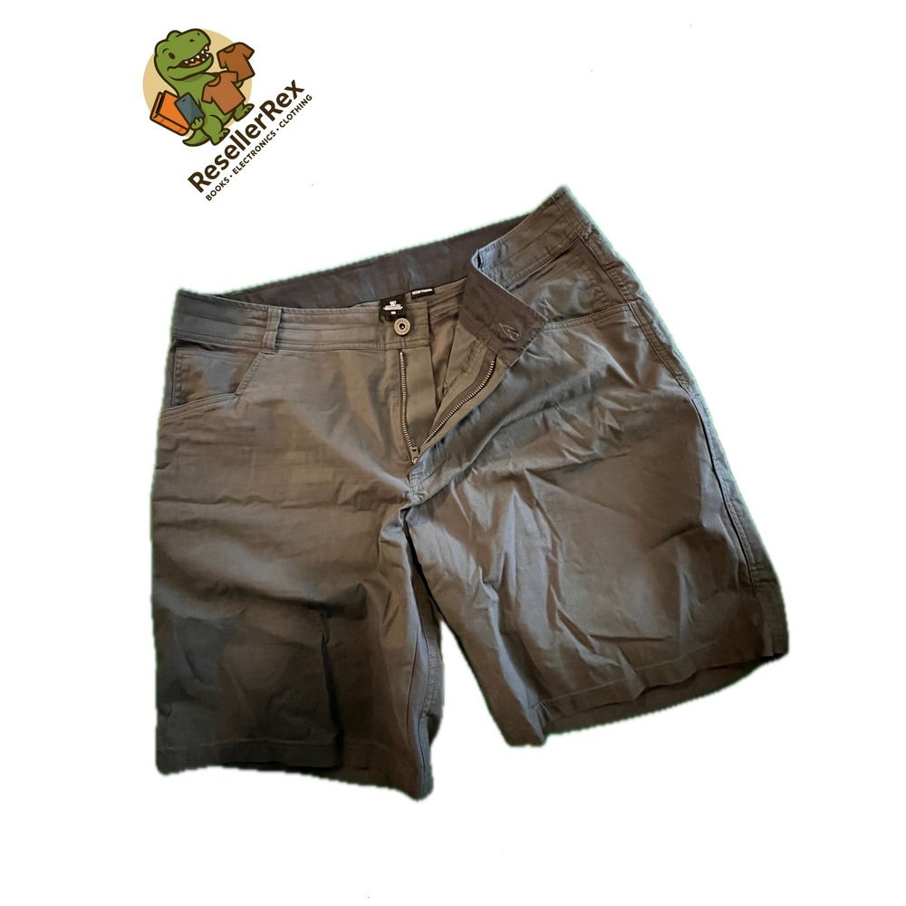 KUHL Mens Gray‎ Outdoor Hiking Cargo Shorts Size 40 Zip Fly